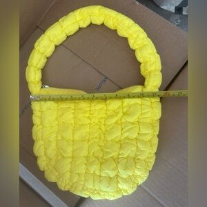 Yellow Quilted Women's Bag